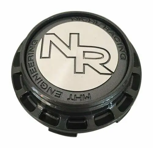 Niche Racing 1002-23 Cap M-777 Gun Metal Snap In Center Cap 1