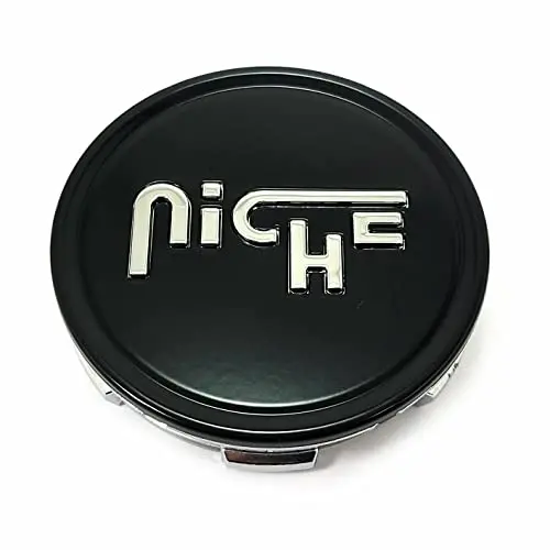 Niche Wheels 1003-24Mbs 1003-24 Matte Black With Silver Logo Center Cap 1