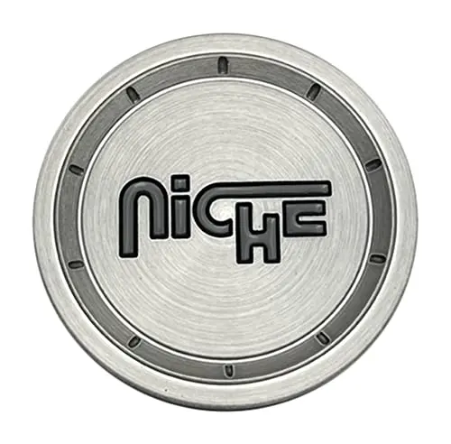 Niche Wheels 1005-24-05Lrt Matte Gray Brushed Wheel Center Cap 1