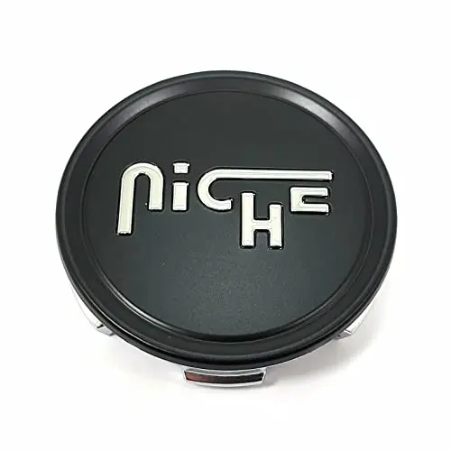 Niche Wheels Black 1003-22Fbs Wheel Center Cap 5 Lug Staccato M183 M117 Misano M190 Gamma M185 Carini 1