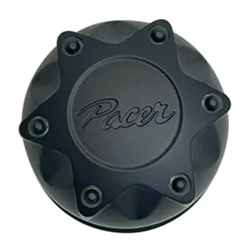 Pacer Matte Black Push Thru Wheel Center Cap 89-8121Hm C200803c 1