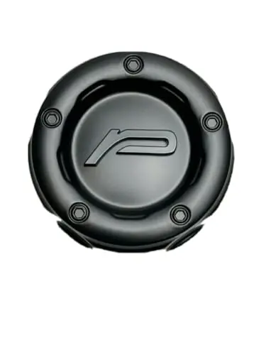 Pacer Satin Black Snap In Wheel Center Cap C-606-1 C-606-1-Up 1