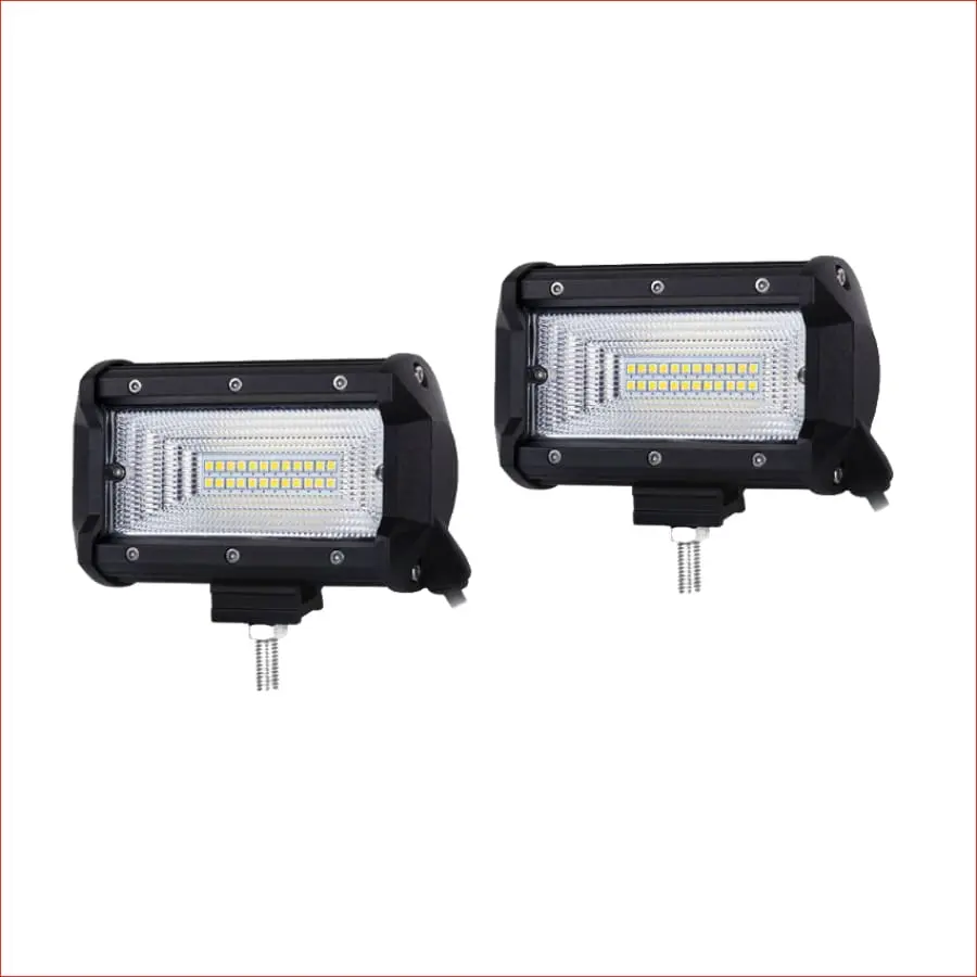 Pair (X2) Led Light 5" 72 Watts 1