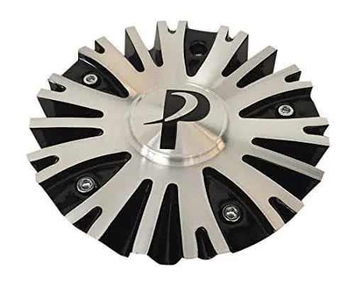 Phino Wheels Pw10 Cspw10-1A Black And Machined Center Cap 1