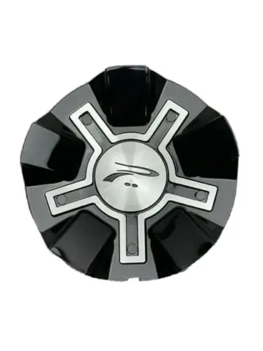 Platinum Black And Machined Snap In Wheel Center Cap 10152-Cap 89-9292B 1