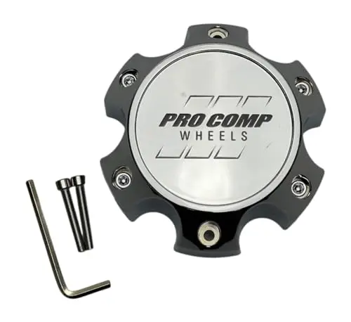 Pro Comp Chrome Wheel Center Cap With Screws 603165502 Sticker Logo 6031Cap3 S909-18 1