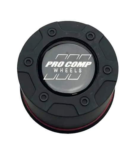 Pro Comp Flat Black Push Thru Wheel Center Cap 8327042 8327041 S602-15 Resin Logo 1