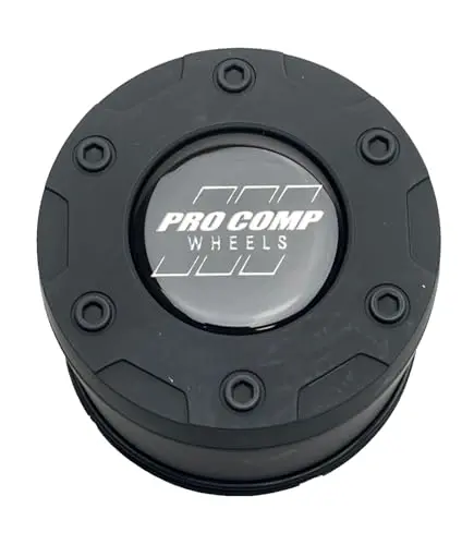 Pro Comp Flat Black Push Thru Wheel Center Cap 8425042 8425041 8425141 S1910-01 Resin Logo 1