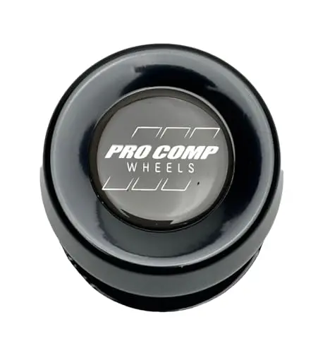 Pro Comp Gloss Black Push Thru Wheel Center Cap 2330018 1