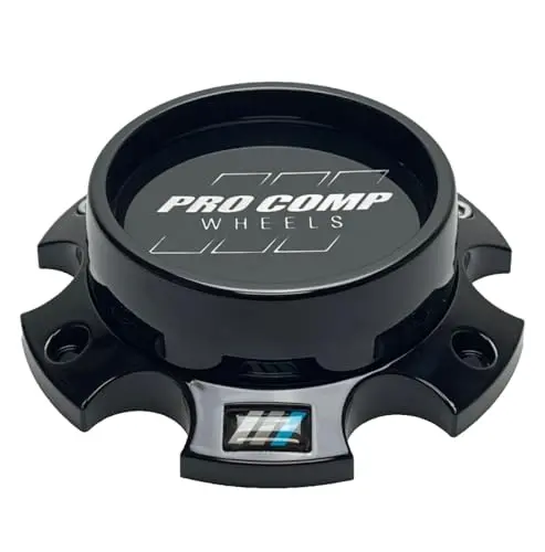 Pro Comp Gloss Black Wheel Center Cap With Screws 817665502 Cap5382-6135-B 1