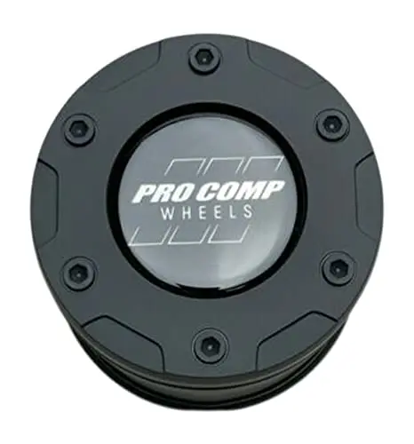 Pro Comp Matte Black Push Thru Wheel Center Cap 8515041 1
