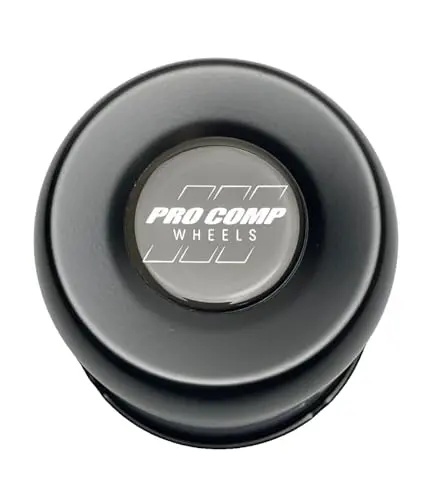 Pro Comp Satin Black Push Thru Wheel Center Cap 2425017 1