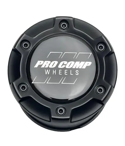Pro Comp Satin Black Push Thru Wheel Center Cap 504442502 Jf023-2 Fti-4-Cap Lg1509-15 1