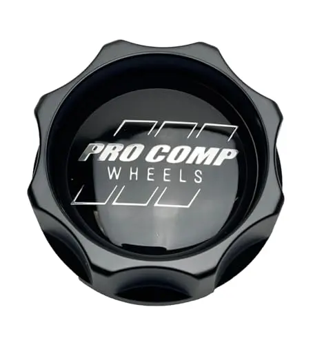 Pro Comp Satin Black Snap In Wheel Center Cap 504055602 504055602-Cap-2 Cap S210k88 S1608-09 Resin Logo 1