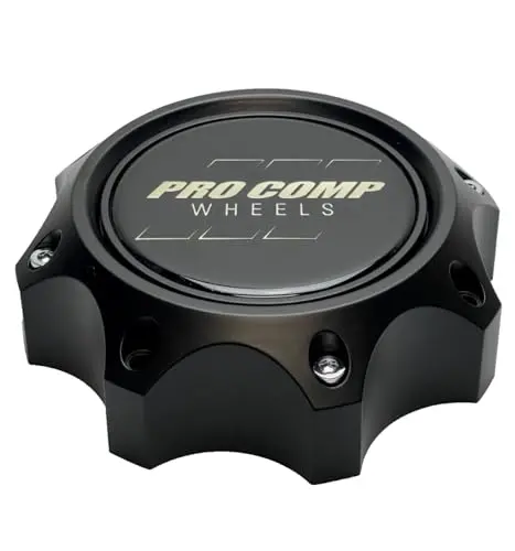 Pro Comp Satin Black Wheel Center Cap With Screws 503451542 34-8Hs-Cap 503451501 Yl Jf023-2 Resin Logo 1