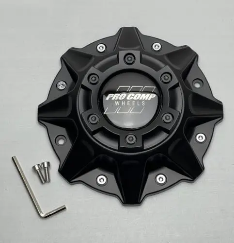 Pro Comp Satin Black Wheel Center Cap With Screws 504256842 42-Cap-Xg 42-Cap-Sg 1