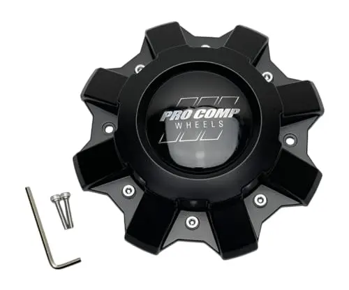 Pro Comp Satin Black Wheel Center Cap With Screws 517256802 Cap5365 Cap5365-U4b 1