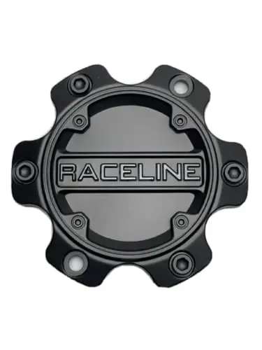 Raceline Matte Black And Gloss Black Logo Wheel Center Cap C949l139s C949l139s-Xg 1