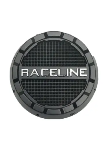 Raceline Matte Black Push Thru Wheel Center Cap Bg81-Lj 1
