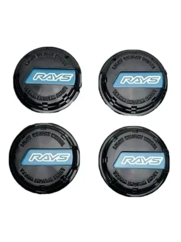 Rays Gram Lights Gloss Black Snap In Wheel Center Cap 4 Pack Qc910-1 1
