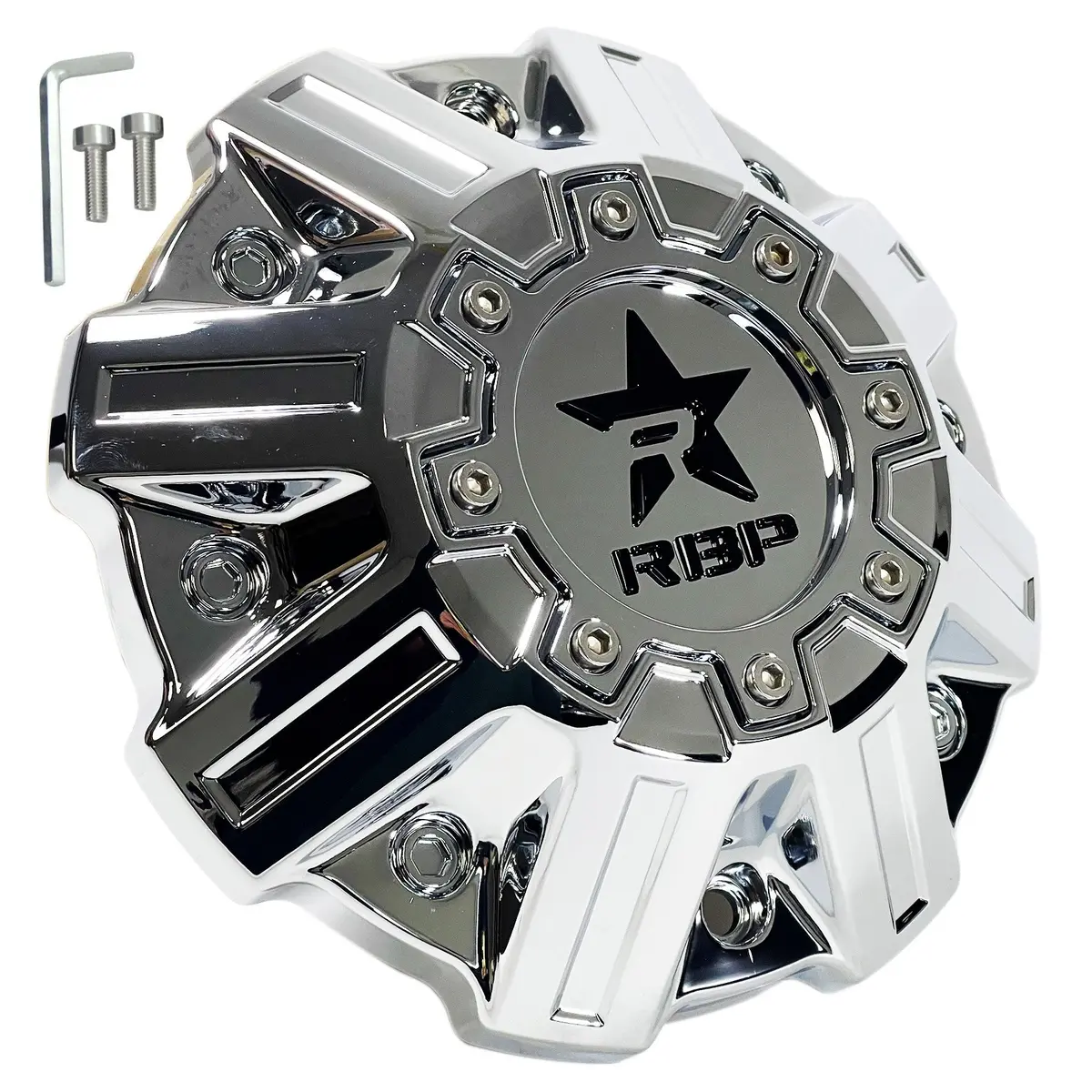 Rbp Wheels Chrome Custom Wheel Center Caps # C1013b / T801l213-H50 (4 Caps) 1