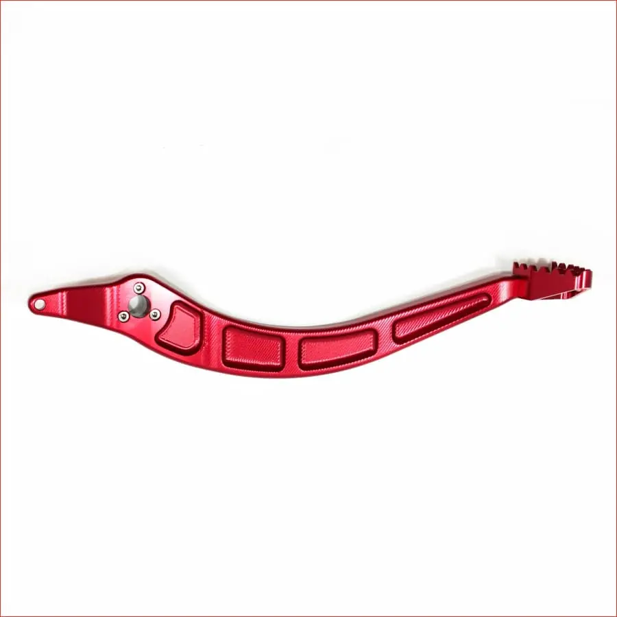 Red 340Mm Cnc Heavy Duty Foot Brake Pedal Lever 1