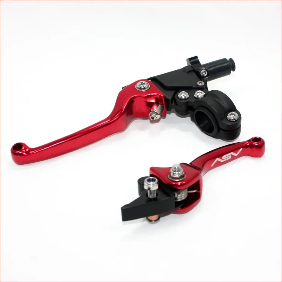 Red Cnc Heavy Duty Clutch + Brake Lever Set 125Cc 150Cc 1