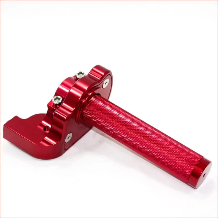Red Cnc Quarter Turn Quick Twist Throttle Housing 1