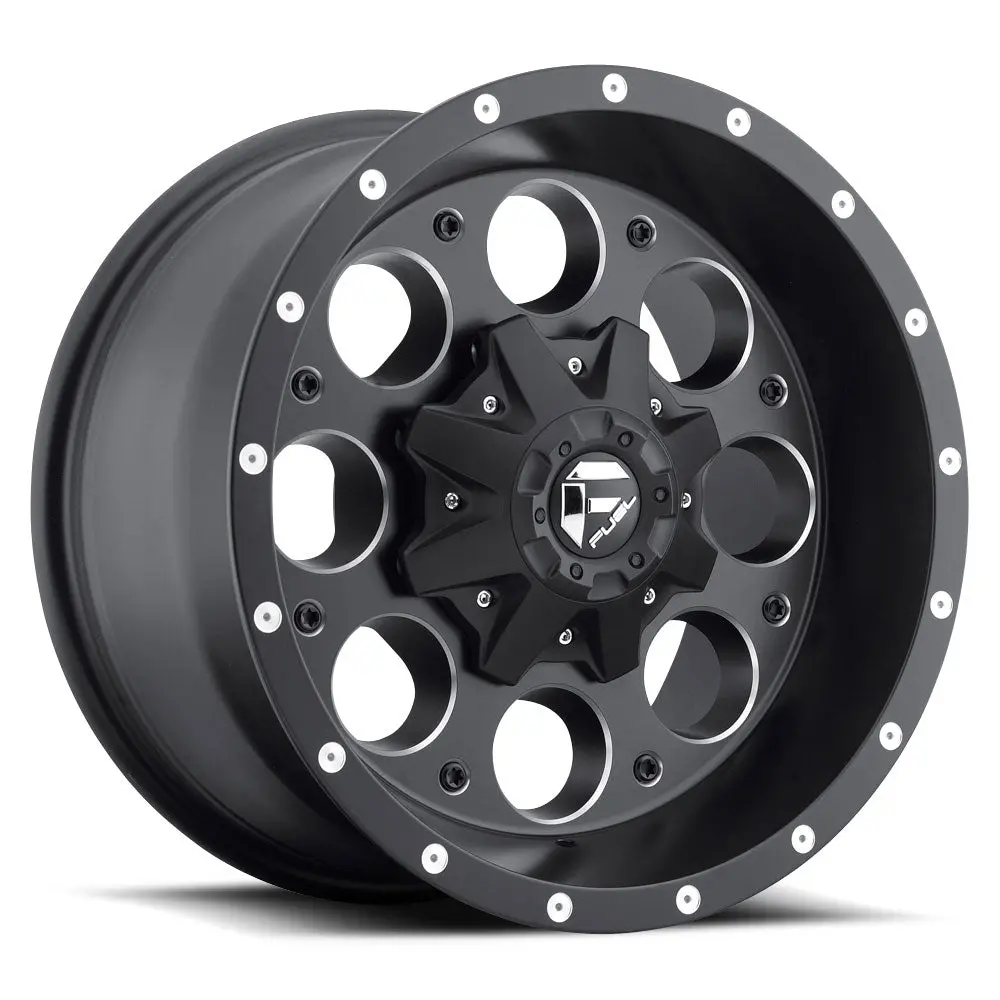 Fuel Revolver [ D525 ] - Matte Black And Milled 1