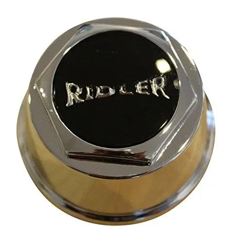 Ridler 675 5 Spoke Chrome Wheel Rim Snap In Center Cap Black Logo C10675 1