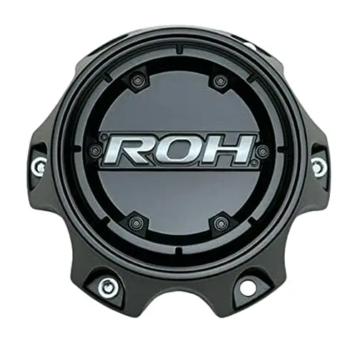 Roh Matte Black Wheel Center Cap Cbr0h06-1P 1