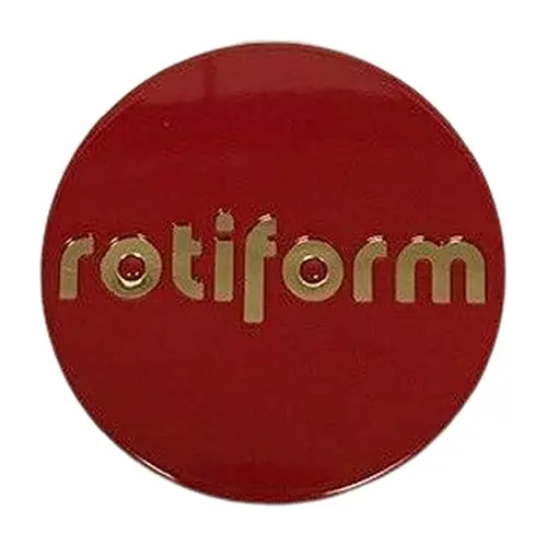 Rotiform Red With Gold Logo Snap In Wheel Center Cap 1003-40Rg 1