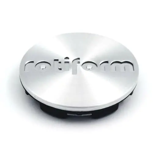 Rotiform Wheels 1003-40M Machined Silver Wheel Center Cap 2.36 Snap In 1