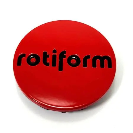 Rotiform Wheels 1003-40Rb Red With Black Logo Center Cap 2.36" 1003-40 M-1001 1