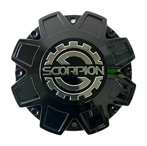 Scorpion Wheels 244-Cap Lg1606-65 Black Wheel Center Cap 1
