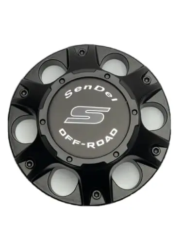Sendel Off-Road Matte Black Snap In Wheel Center Cap Lockr-6H-Cap Locker-6H-2 1