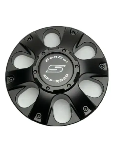 Sendel Off-Road Matte Black Snap In Wheel Center Cap Lockr-6Hs-Cap 1
