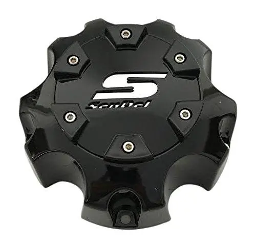 Sendel Wheels C611911-1Cap C6119-5 Gloss Black Wheel Center Cap 1