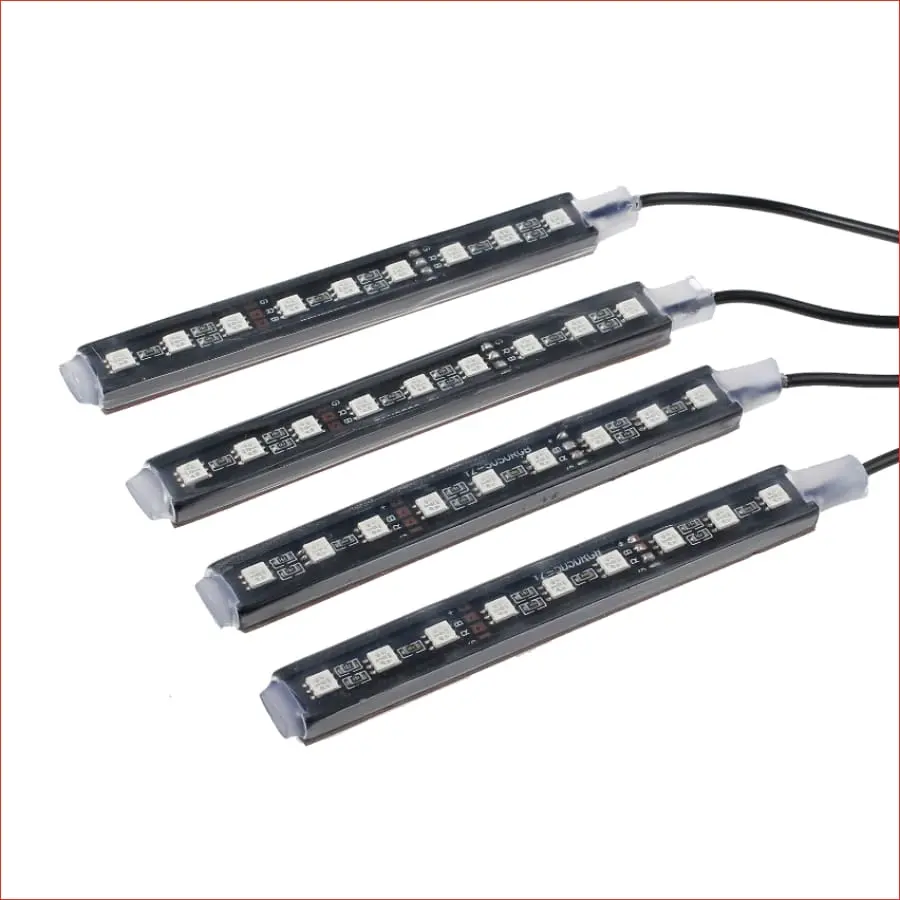 Set (X4) Rgb Multi - Color Led Strip W/ Remote - 120Mm 1