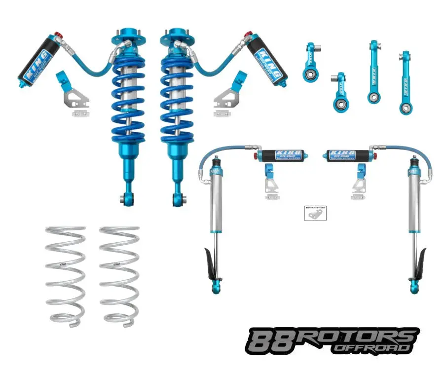 2024+ Toyota Land Cruiser Lc250 King 2.5 Coilovers/Shocks W/Compression Adjusters Uca, End Links, & Springs Options 4