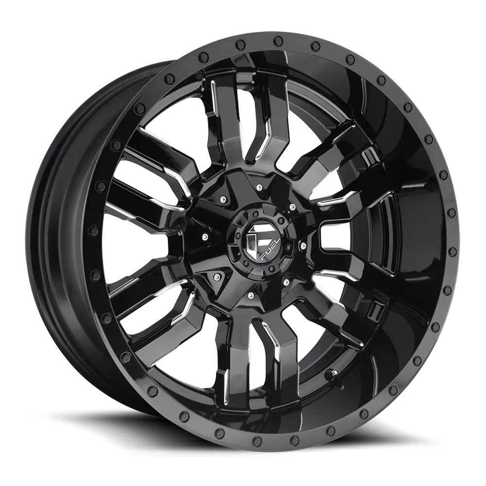 Fuel Sledge [ D595 ] - Gloss Black And Milled 1