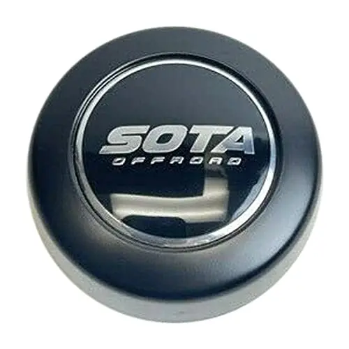 Sota Offroad Matte Black Snap In Wheel Center Cap A608f-2 1