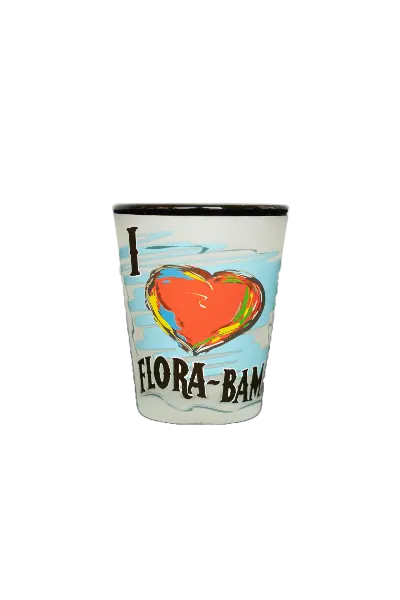 Flora-Bama I Heart  Shot Glass 1