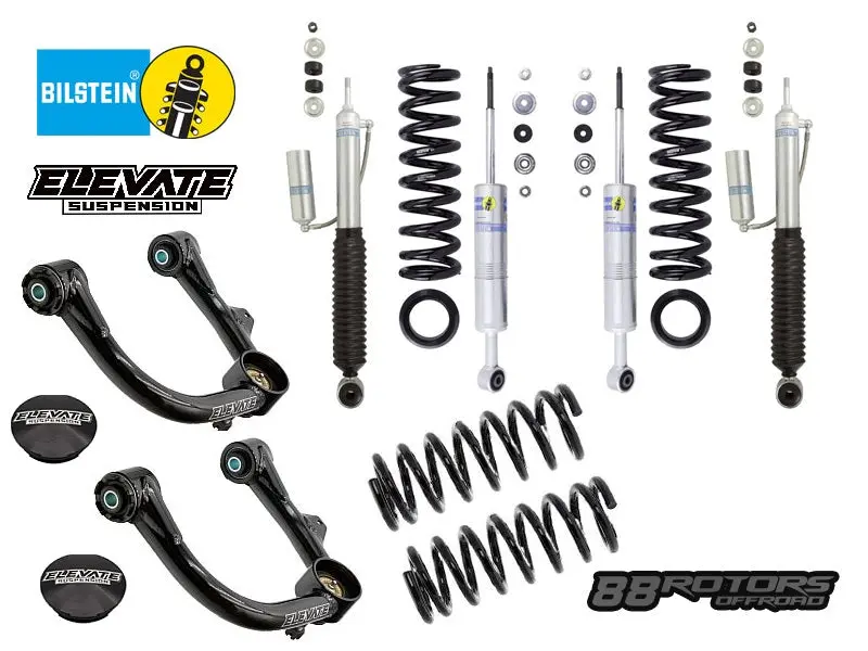 10-23 Lexus Gx460 Bilstein 6112 & 5160 Shocks & Springs, Elevate Uca, Rear Ome Springs 1