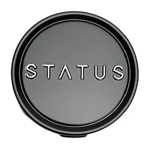Status Venti Wheels 1006-52Mbp Matte Black Snap In Center Cap 1