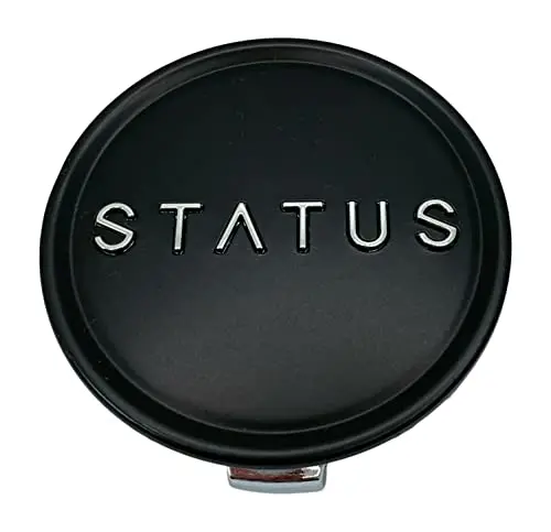 Status Wheels 1006-54Mbp Matte Black Snap In Center Cap 1