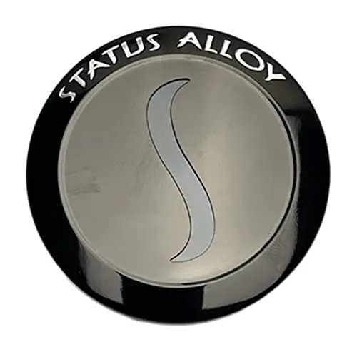 Status Wheels Ccstagb 1246S01 Gloss Black Center Cap 1