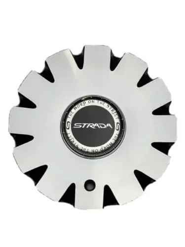 Strada Black And Machined Wheel Center Cap C-1093-3 C-Stra-1 1
