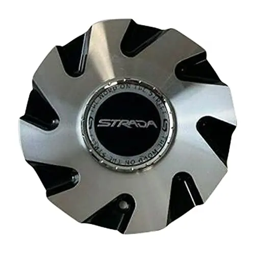 Strada Wheels C-876B-1 C-Stra-2 Black And Machined Wheel Center Cap 1