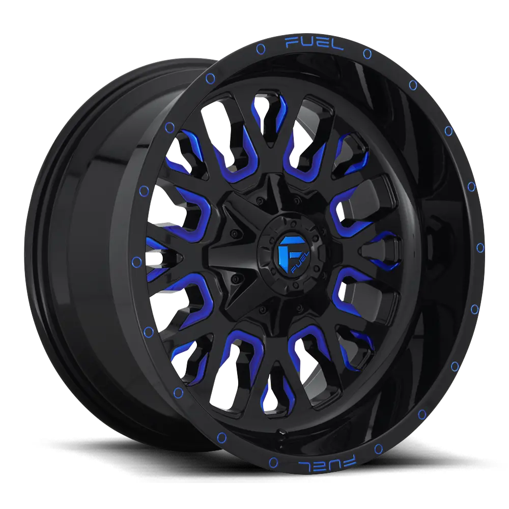 Fuel Stroke [ D645 ] - Gloss Black W/ Candy Blue 1